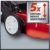 Einhell Benzin Rasenmäher GC-PM 46/1 S (2 kW, 46 cm Schnittbreite, 5-fache Schnitthöhenverstellung 32-70 mm, 60 l Fangsack, Hinterradantrieb) - 