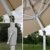 Alu Sonnenschirm Gartenschirm N18 270cm, neigbar, rostfrei ~ creme - 