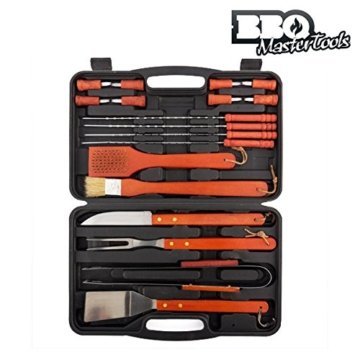 BBQ Master Tools Werkzeugkoffer für Grill, schwarz, (18 Teile) - 
