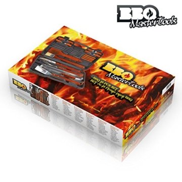 BBQ Master Tools Werkzeugkoffer für Grill, schwarz, (18 Teile) - 