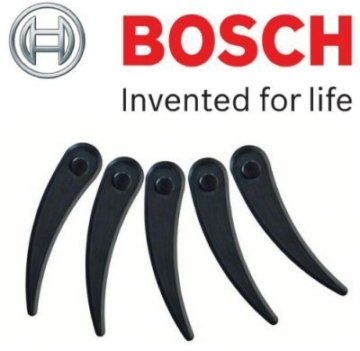 Bosch Original Durablades (Ersatzmesser ) (Packung mit 5 Klingen) (Um den Bosch ART 26-18 Li Akku-Trimmer) (mit einem STANLEY Band und einem Cadbury Schokoriegel ) -
