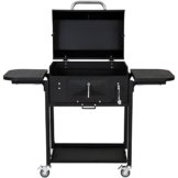 Broilmaster BBQ Grillwagen mit Feuerbox, schwarz, 113 x 104 x 59 cm, BBQS09 -