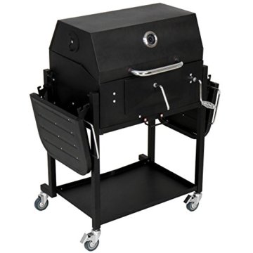 Broilmaster BBQ Grillwagen mit Feuerbox, schwarz, 113 x 104 x 59 cm, BBQS09 - 