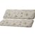 Dehner Bankauflage mit Rückenpolster, Olive 2-Sitzer, je ca. 120 x 45 x 6 cm, Baumwolle/Polyester, beige/braun -