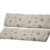 Dehner Bankauflage mit Rückenpolster, Olive 3-Sitzer, je ca. 150 x 45 x 6 cm, Baumwolle/Polyester, beige/braun -