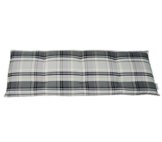 Dehner Bankauflage Utrecht 2-Sitzer, ca. 120 x 40 x 7 cm, Baumwolle/Polyester, grau -