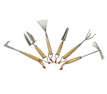 Dehner Blumenkelle mit Holzgriff, Länge 33.5 cm, Holz/Edelstahl - 