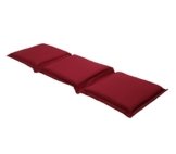 Dehner Flexbankpolster uni 3-Sitzer, ca. 140/160 x 45 x 7 cm, Polyester, rot -
