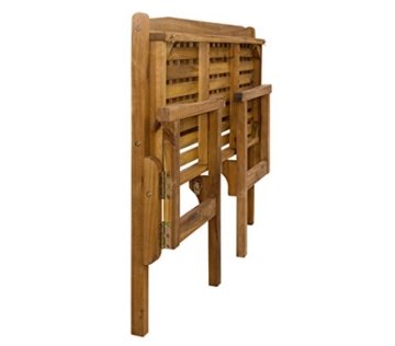 Dehner Gartenbank Lucy, 2-Sitzer, klappbar, ca. 120 x 91 x 54 cm, FSC Akazienholz, geölt, natur - 