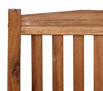 Dehner Gartenbank Lucy, 2-Sitzer, klappbar, ca. 120 x 91 x 54 cm, FSC Akazienholz, geölt, natur - 