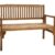Dehner Gartenbank Lucy, 2-Sitzer, klappbar, ca. 120 x 91 x 54 cm, FSC Akazienholz, geölt, natur -