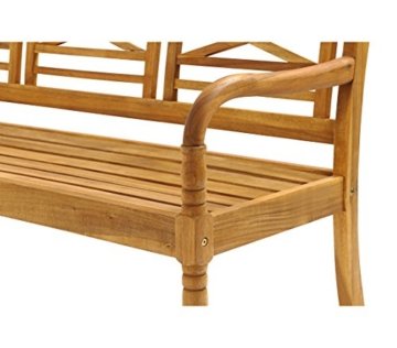 Dehner Gartenbank Samoa, 3-Sitzer, ca. 150 x 60 x 90 cm, FSC Akazienholz, natur - 