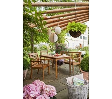 Dehner Gartenbank Samoa, 3-Sitzer, ca. 150 x 60 x 90 cm, FSC Akazienholz, natur - 