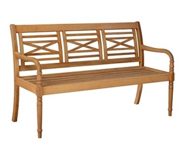 Dehner Gartenbank Samoa, 3-Sitzer, ca. 150 x 60 x 90 cm, FSC Akazienholz, natur -