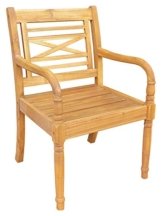 Dehner Gartensessel Samoa, ca. 90 x 60 x 57 cm, FSC Akazienholz, natur -