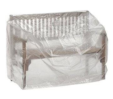 Dehner Gute Wahl Schutzhülle für Gartenbank, ca. 160 x 75 x 78 cm, Polyethylen, transparent -