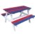 Dehner Kids, Picknickset Jack, ca. 90 x 80 x 54 cm, FSC Akazienholz, weiß/blau/rot -