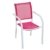 Dehner Kindersessel Flip, ca. 58 x 42 x 37 cm, Stahlrohr-Gestell, Kunststoffgewebe, pink -