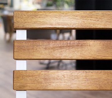 Dehner Klappbank Rügen, 2-Sitzer, ca. 109 x 58 x 88 cm, FSC Akazienholz, geölt, natur - 