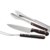 Dehner Living Grillbesteck 3-teilig, Grillzange, Fleischgabel und Tranchiermesser, Edelstahl -