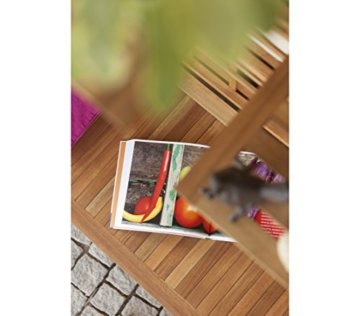 Dehner Regal mit Aufbewahrungsbox, ca. 180 x 124 x 53 cm, FSC Akazienholz, natur - 