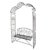 Dehner Rosenbank Mila, ca. 241 x 135 x 48 cm, Metall, anthrazit - 