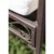 Dehner Rosenbank Sonja, ca. 223 x 115.5 x 45.5 cm, braun, Metall - 