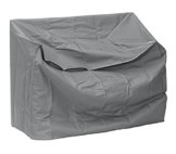 Dehner Schutzhülle Deluxe für Gartenbank, ca. 130 x 75 x 80 cm, Polyester, anthrazit -