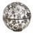 Dehner Solarleuchte Kugel Blume mit Farbwechsel, Ø 15 cm, Metall -
