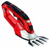 Einhell Akku Gras- und Strauchschere GE-CG 10,8 Li (10,8 V/1300 mAh, max. 100 min Betriebszeit, inkl. Teleskopstiel) -