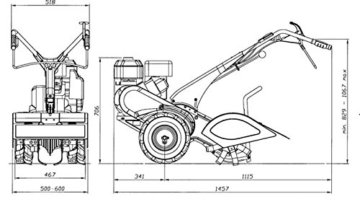 Eurosystems RTT2 Motorhacke mit Hondamotor, Vertikutierer, Benzin, Gartenfräse, hergestellt in Italien - 