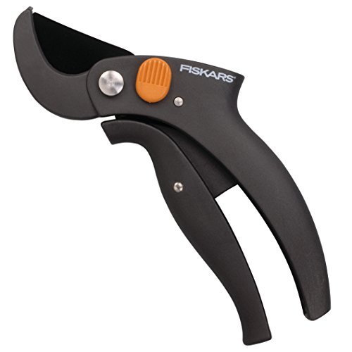 » Fiskars PowerLeverTM Gartenschere, Amboss P53, Schwarz&Orange
