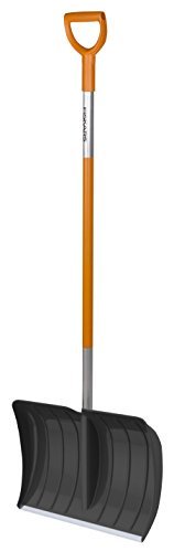 Fiskars Schneeräumer für kleine und große Schneemengen, Gesamtlänge 156 cm, Kunststoff/Aluminium, SnowXpert, 1003469 -