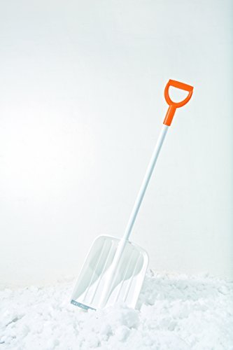 Fiskars Schneeschaufel 36 cm Kunststoff mit Alukante, weiß 141002 -
