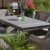 Gartenmöbel Set Como-6 Tisch ausziehbar Holzdekor mit 6 Sessel Rattan Polyrattan Geflecht - 