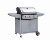 Grillchef by Landmann Gasgrillwagen, Silber, 128 x 56 x 104 cm -