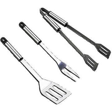 Landmann Grillbesteck, Silber, 37,5 x 7 x 2 cm -