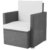 Miadomodo Bequemer Loungesessel aus Polyrattan Gartenmöbel inkl. Sitzkissen -Farbwahl- Gartensessel - 