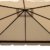 OUTFLEXX Erstatzdach aus hochwertigem Polyester für den Sahara Pavillon in beige, 3 x 3 Meter, Gartenzubehör, Pavillondach, wetterfest, wasserabweisend, imprägniert, zeitloses Design, naturfarben - 