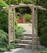 Pergola "Blauregen" gebogen - Abmessung: 220 x 80 x 215 cm (L x B x H) -