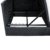 Polyrattan Liege mit Rückenlehne schwarz 7cm dicke Sitzauflagen verstellbarer Liegefläche - 