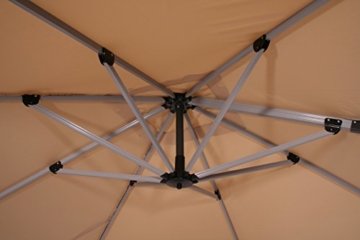 Schneider Schirm Naxos sand, circa 300 x 300 cm, 8-teilig, quadratisch beige -