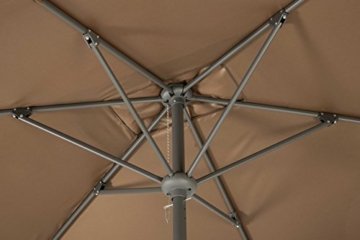 Schneider Schirm Tunis sand, circa 270 x 150 cm, 6-teilig, rechteckig beige - 