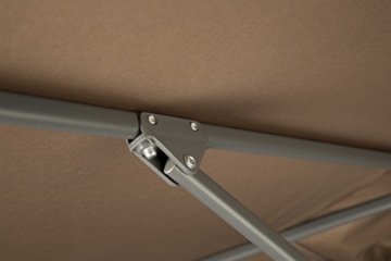 Schneider Schirm Tunis sand, circa 270 x 150 cm, 6-teilig, rechteckig beige - 