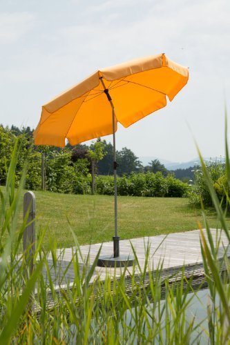 Schneider Sonnenschirm Locarno, mandarine, ca. 200 cm Ø, 8-teilig, rund - 