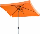 Schneider Sonnenschirm New York, mandarine, ca. 270 x 150 cm, 6-teilig, rechteckig -