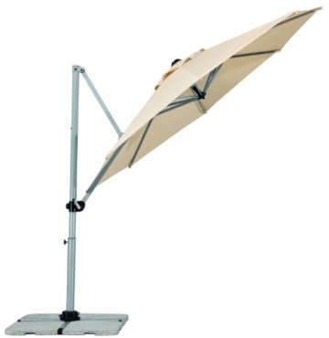 Schneider Sonnenschirm Samos, natur, ca. 300 cm Ø, 8-teilig, rund - 