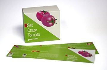 Set Crazy Tomato - die verrückt ausgefallene Geschenkidee: Selbst säen, züchten und ernten - bringt Farbe in die Küche! - 