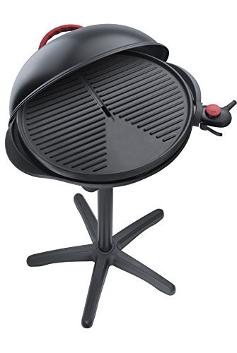 Steba VG 300 elektrischer Barbecue-Hauben-Grill, schwarz / rot -
