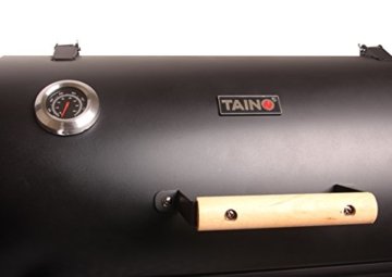 TAINO® PROFI XXL 90kg-Smoker BBQ GRILLWAGEN Holzkohle Grill Grillkamin 3,5 mm Stahl PROFI-QUALITÄT - 